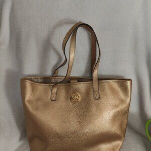 Large Michael Kors metallic bag
